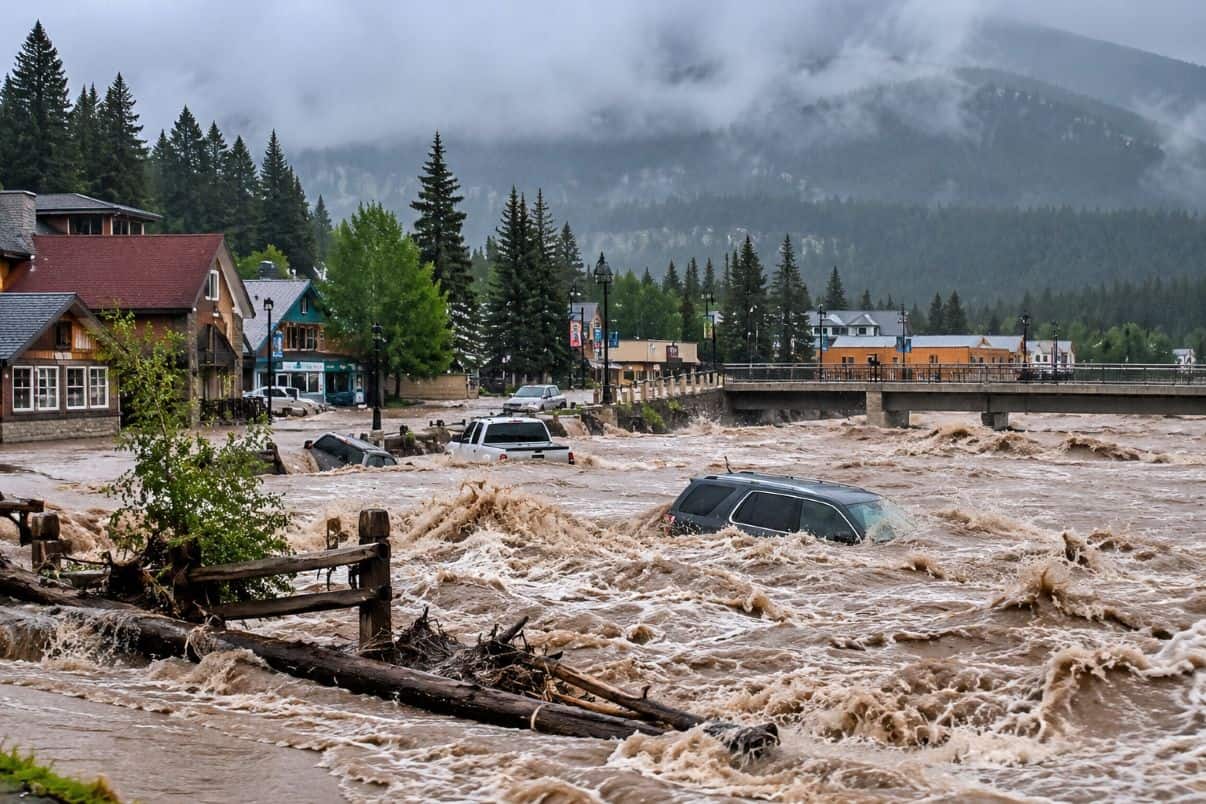 Flooded-colorado - travel and tour world Four corners travel alert: severe floods force evacuations, rooftop rescues and dangerous road conditions.