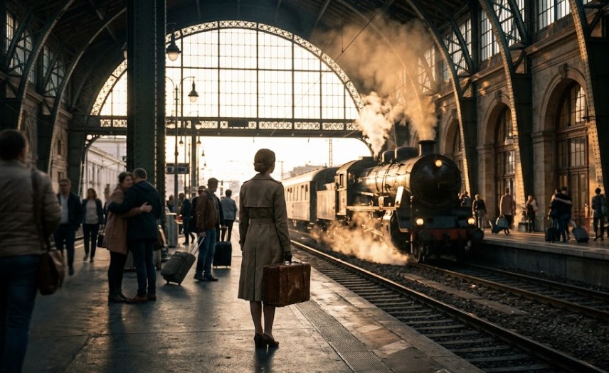 Train entered in namibia station