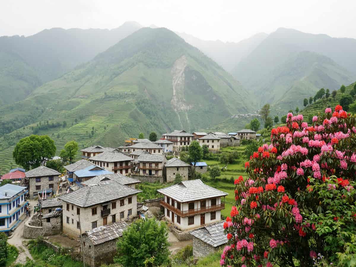 Nepal - travel and tour world Lush herbal gardens and scenic natural beauty in jhanghajholi, tanahun, nepal.