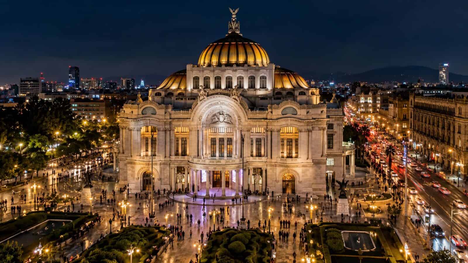 Palacio de bellas artes at night - travel and tour world Palacio de bellas artes at night