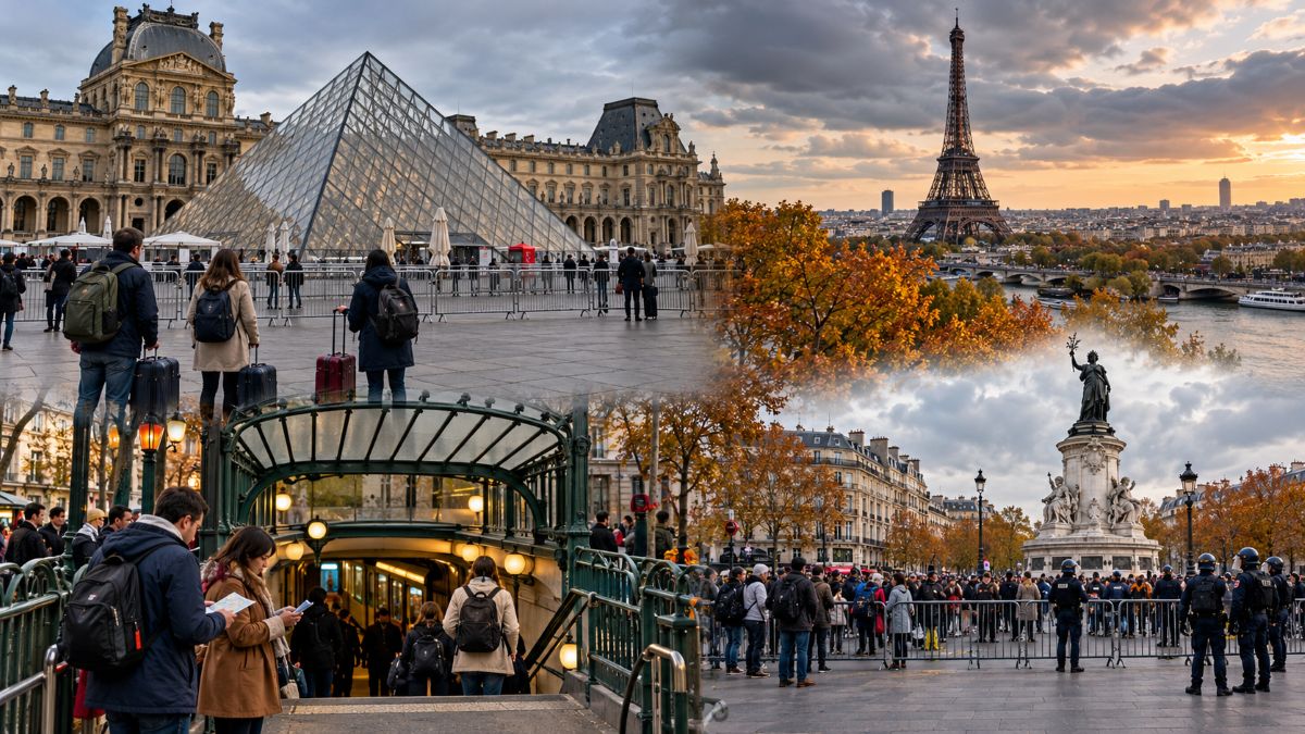 Paris protests disrupt tourism as museum closures and metro restrictions affect visitors.