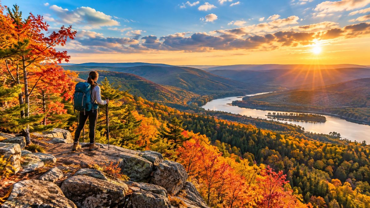 Pennsylvania aligns with maryland - travel and tour world Scenic mountain overlook surrounded by dense woodland at buchanan state forest in southern pennsylvania, showcasing the region's natural beauty and outdoor travel appeal