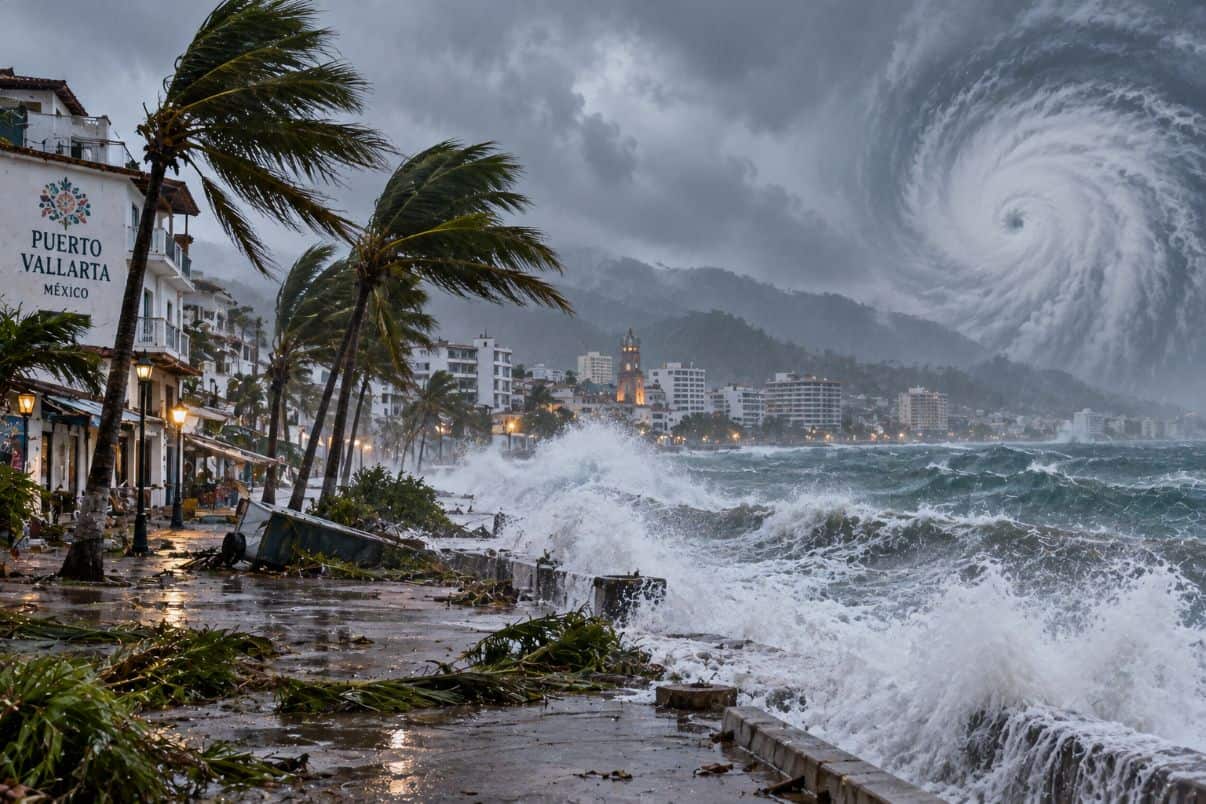 Puerto vallarta-hurricane - travel and tour world Hurricane simon mexico 2026 disrupts pacific coast travel, closing airports and triggering storm warnings.