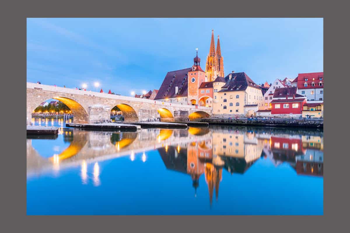 Regensburg - travel and tour world Nighttime at regensburg
