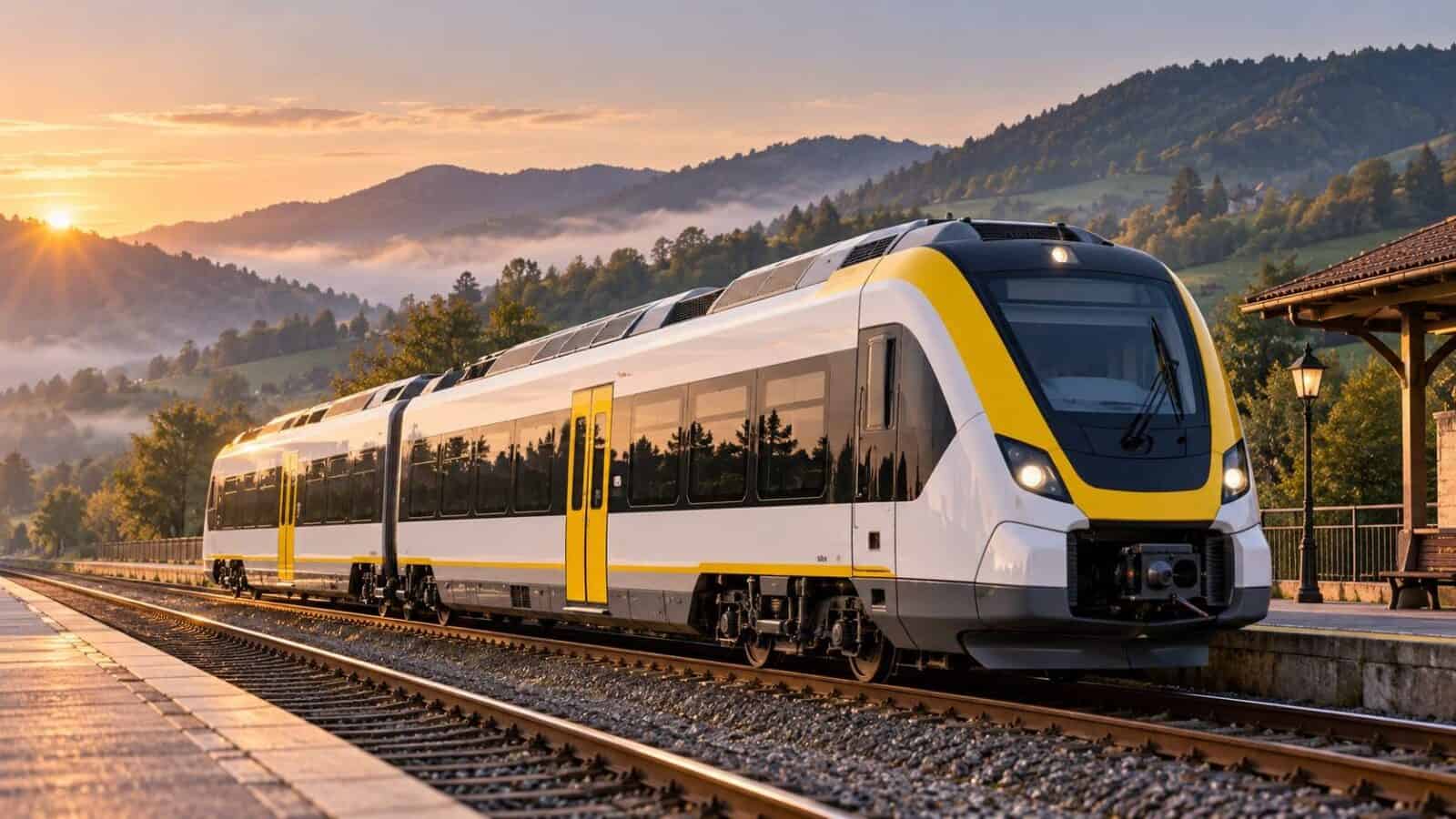 Siemens mireo plus h hydrogen passenger train illustrating the planned upgrade to romania rail travel.