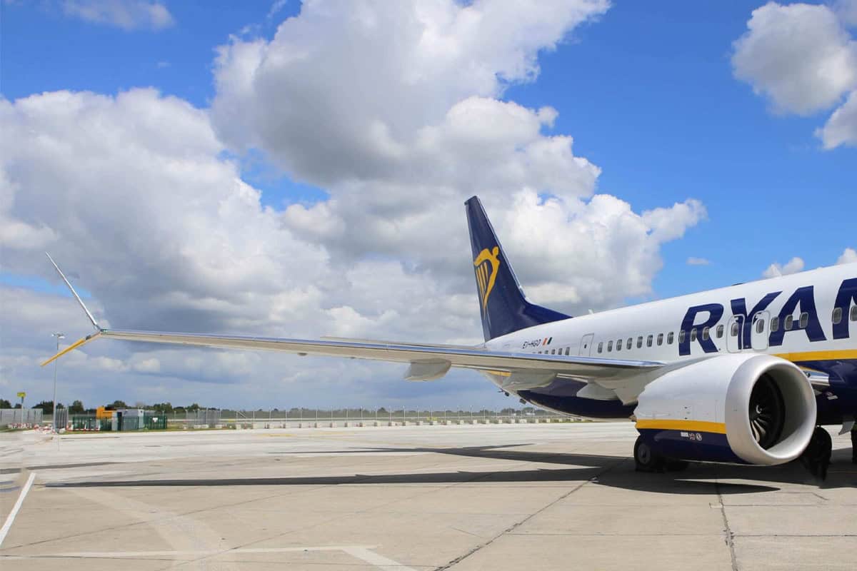 Ryanair flight stranded