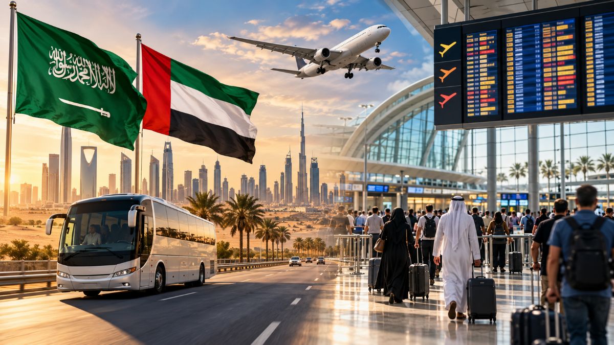 Saudi buses - travel and tour world Saudi consulate buses assist stranded travellers amid saudi airport disruption.
