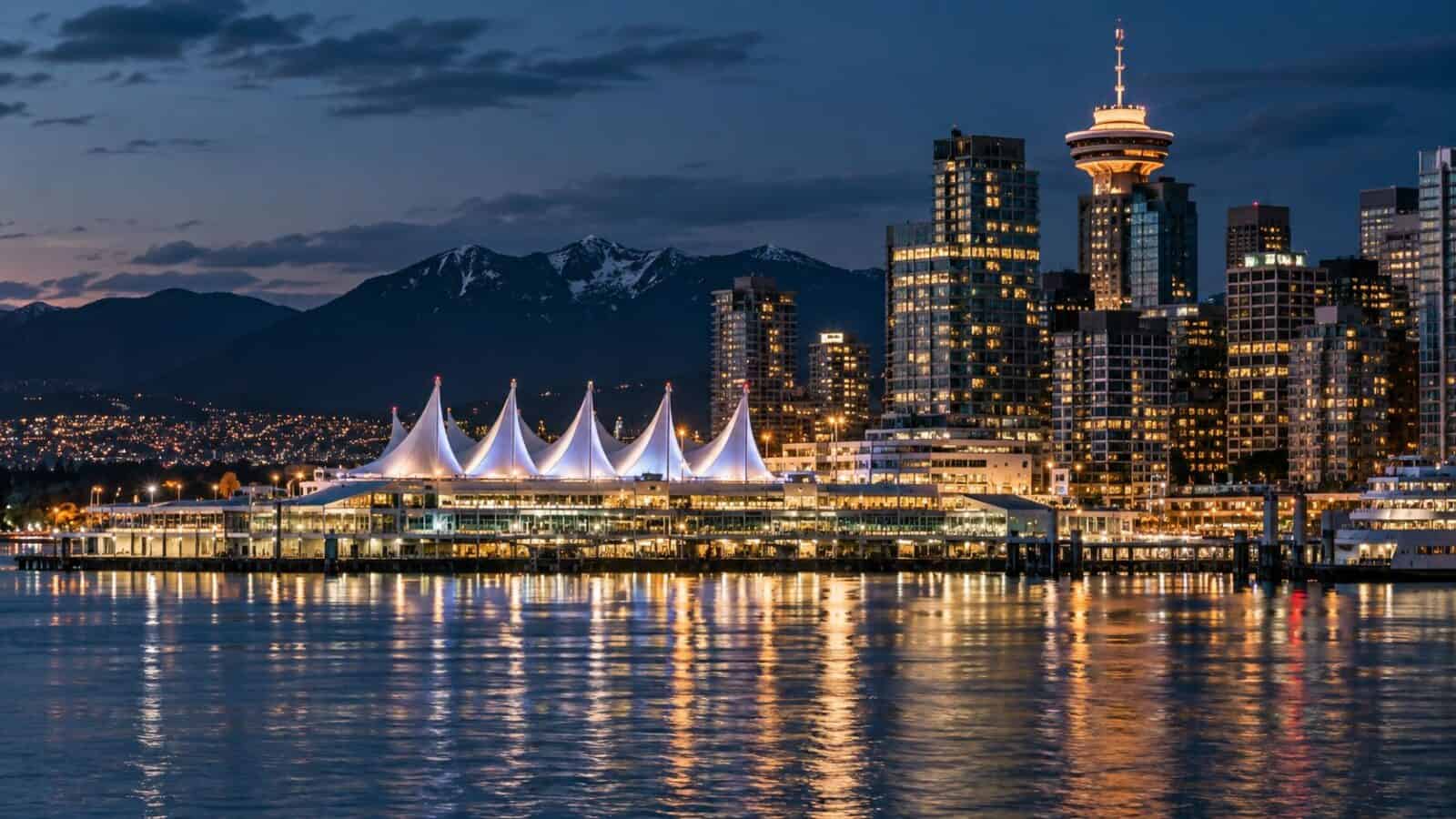 Seattle waterfront skyline at twilight 1 - travel and tour world Seattle waterfront skyline at twilight 1