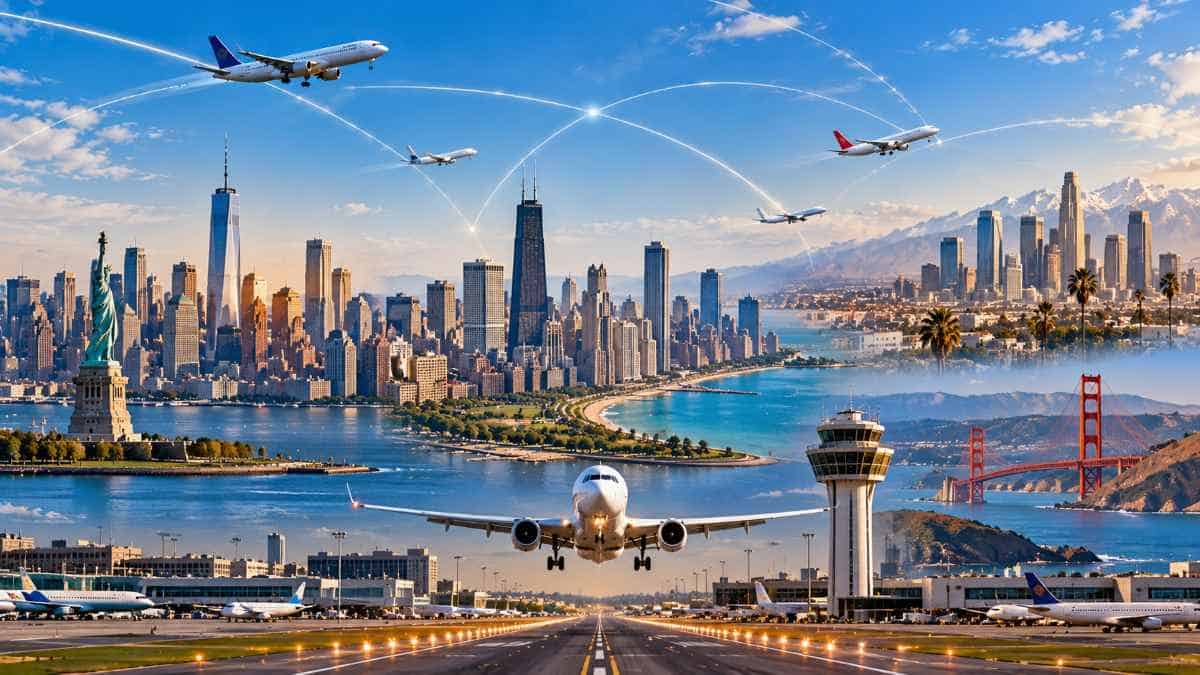 Aircraft navigate increasingly complex american airspace