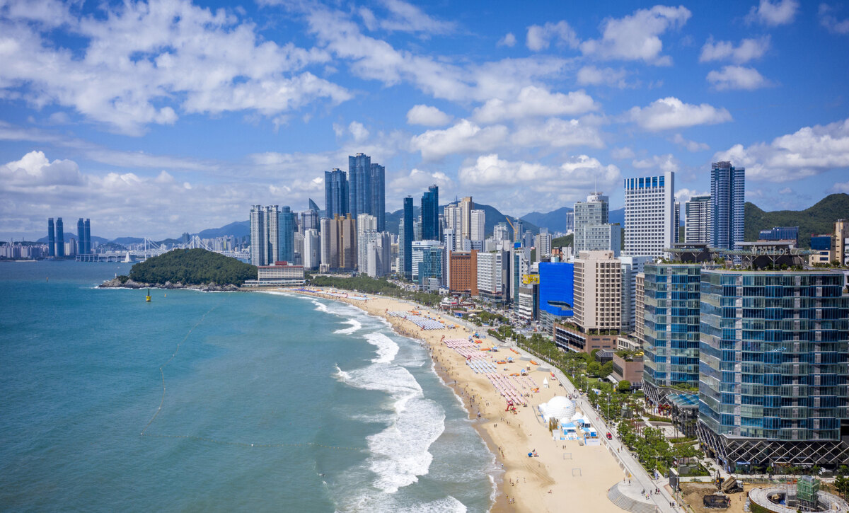 South koreas busan city-haeundae beach - travel and tour world South korea's busan city-haeundae beach