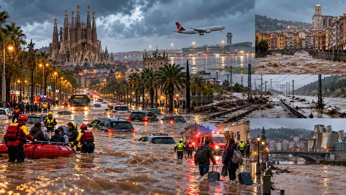 Spain floods disrupt barcelona travel as catalonia and albacete face deadly torrential rain