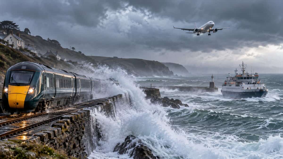 Storm austen disrupts uk rail ferry and air travel - travel and tour world Storm austen