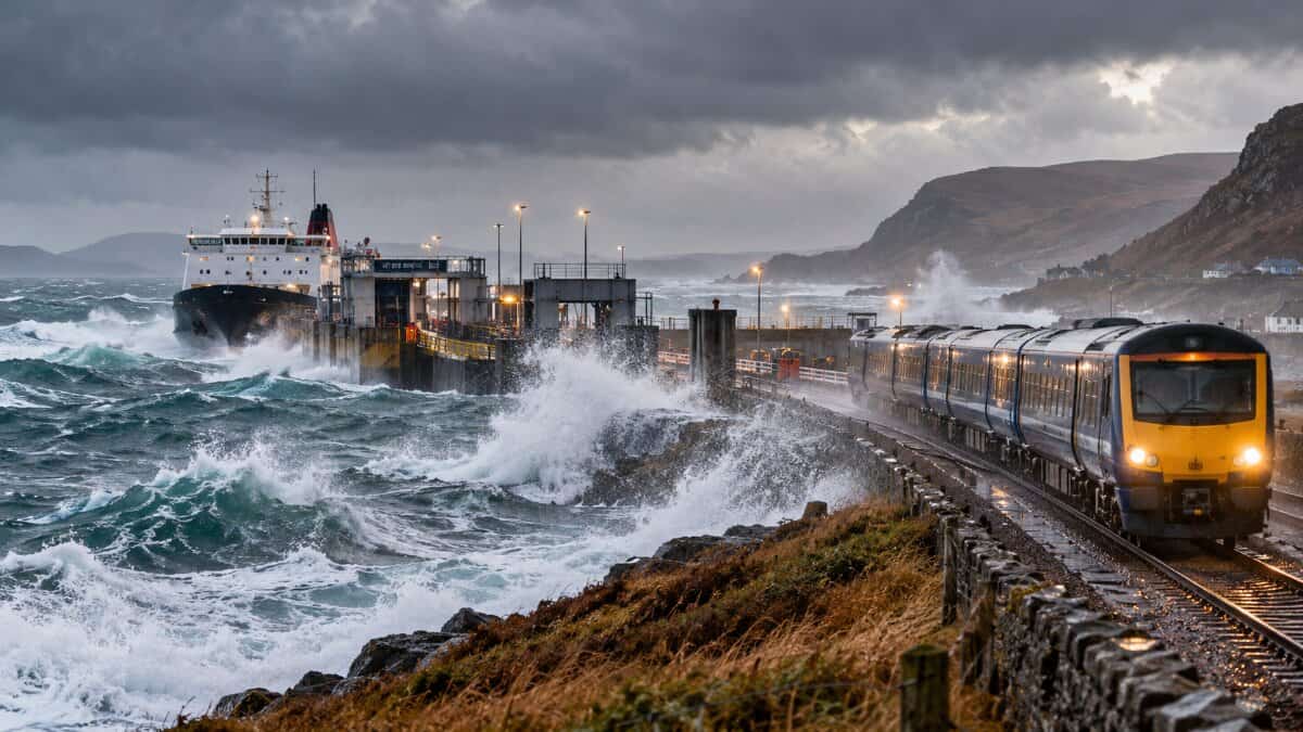 Storm Boelo Sparks UK Travel Disruption Fears for Scottish Ferries and Northern England Rail After Storm Austen