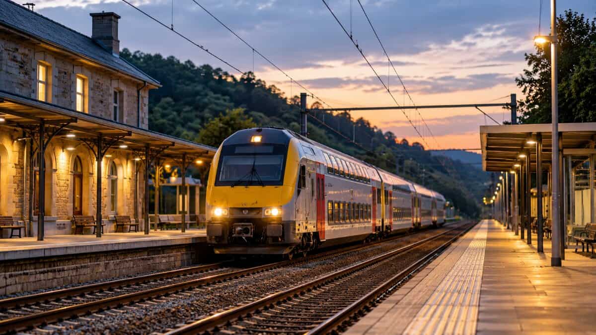 Evening railway