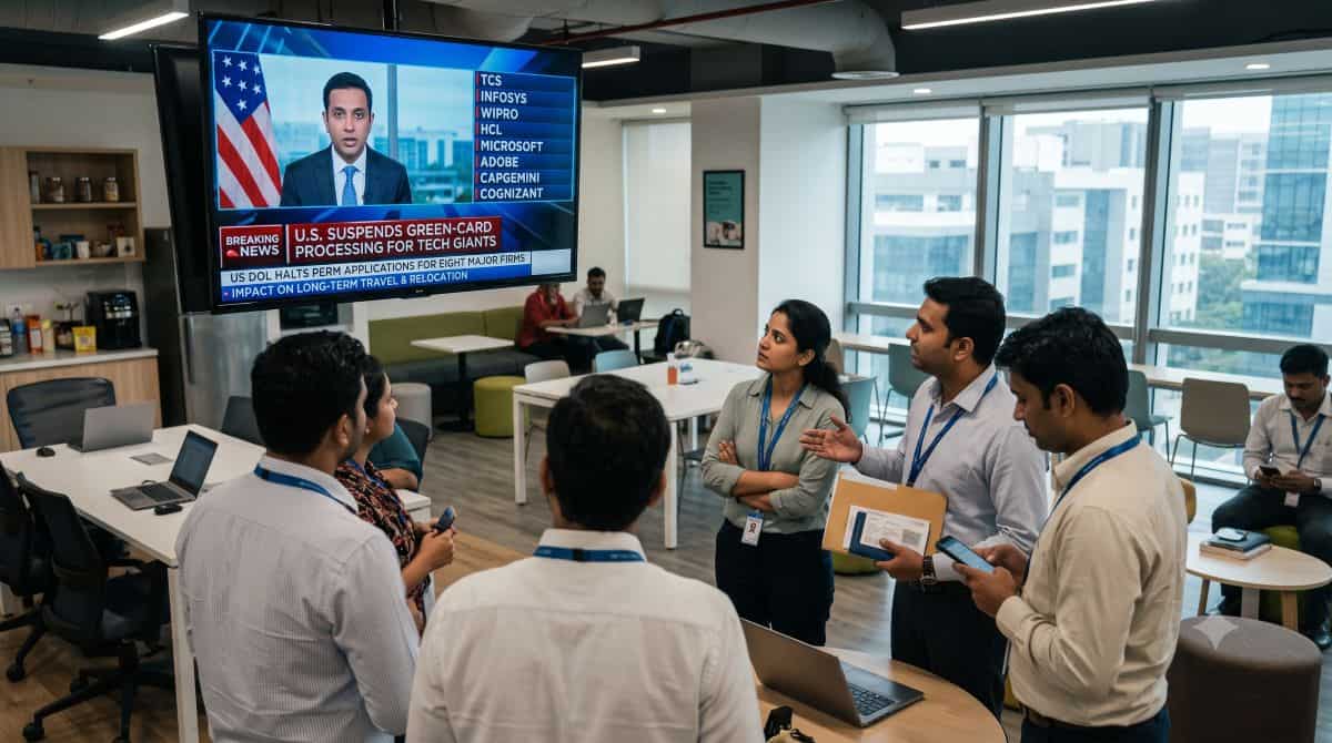 Us - travel and tour world The us has suspended perm green-card processing for eight tech firms. Discover what indian it workers need to know about visas, relocation and travel.