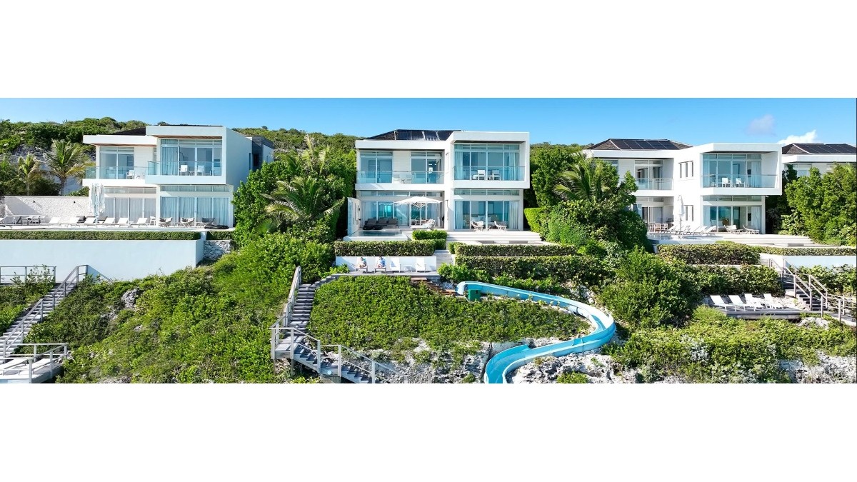 Wymara resort + villas - travel and tour world Wymara luxury villas at sunset cove with waterslide in turks and caicos