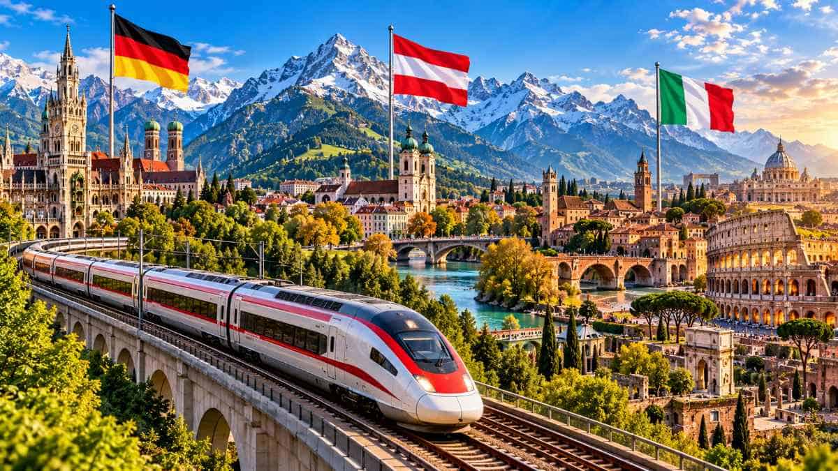 Alpine rail journey - travel and tour world High-speed trains connect europe's Alpine destinations