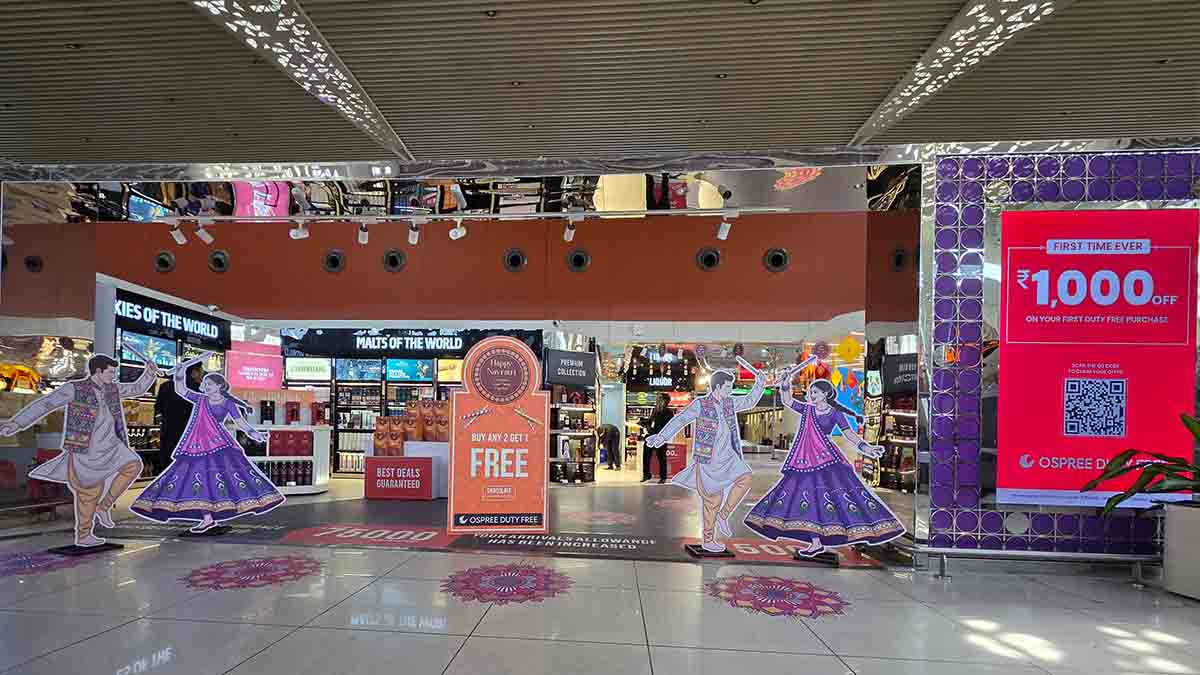 Ospree duty free unveils navratri shopping offers and festive giveaways at ahmedabad airport