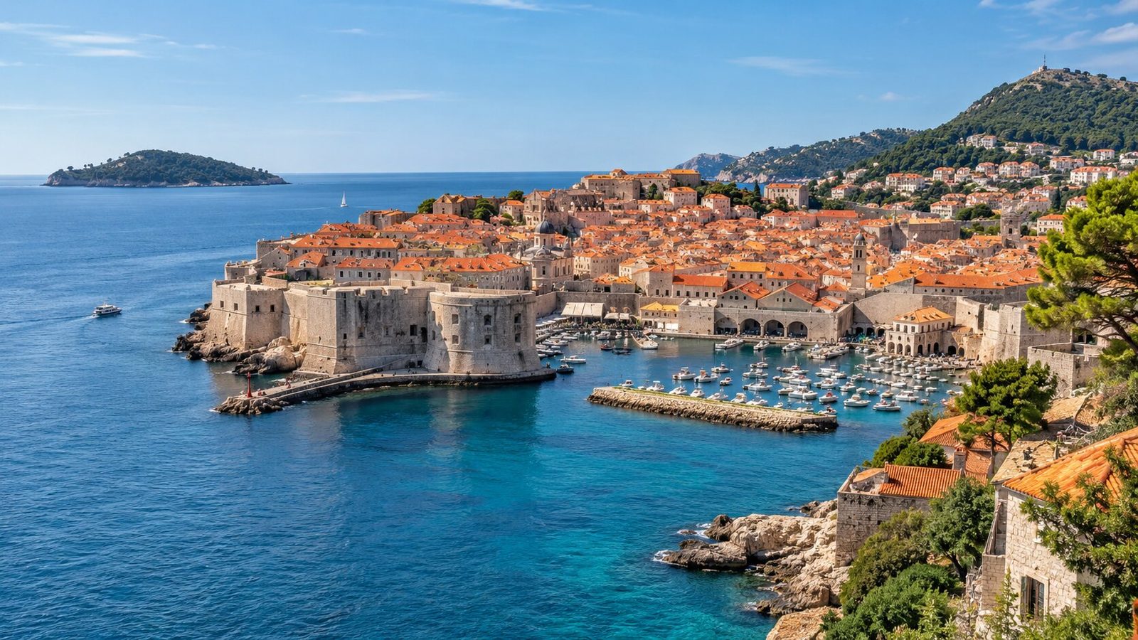 Dubrovnik-croatia-adriatic-traveljpg - travel and tour world Dubrovnik’s historic old city and adriatic coastline showcasing croatia’s cultural and coastal appeal.