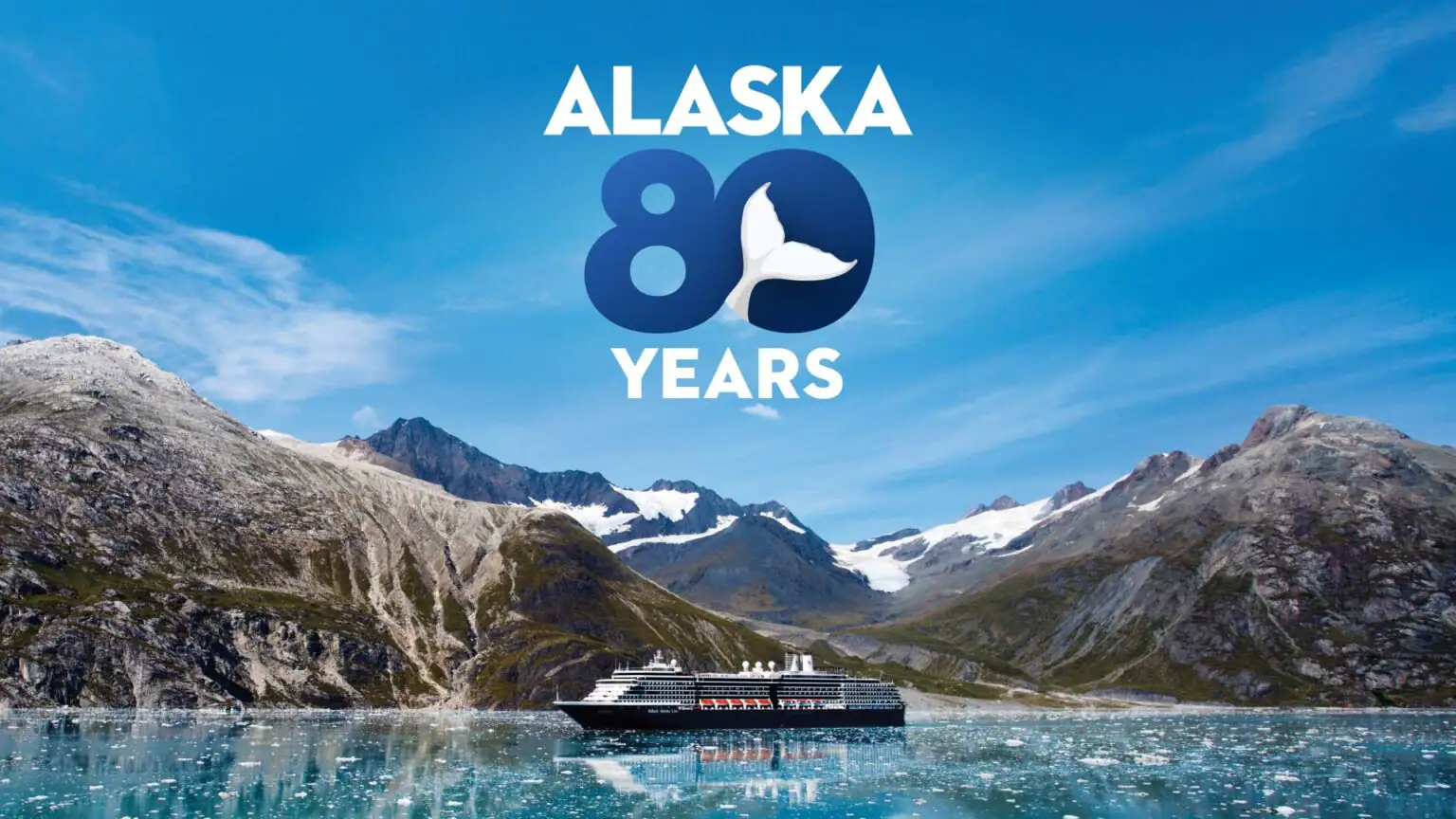 Holland america - travel and tour world Holland america line cruise ship exploring alaska's glacier-filled coastline, highlighting the cruise line's 80th anniversary and alaska heritage tours for 2027.