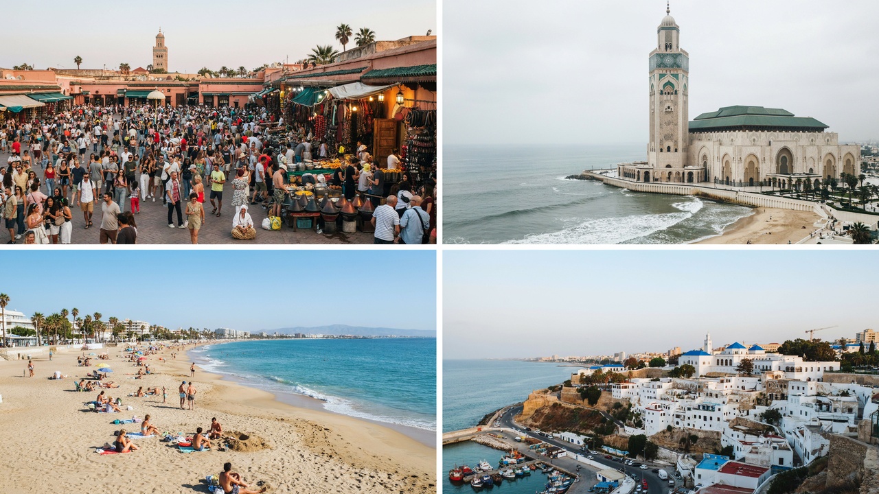 Morocco's iconic cities and beaches showcase its growing appeal among European tourists.
