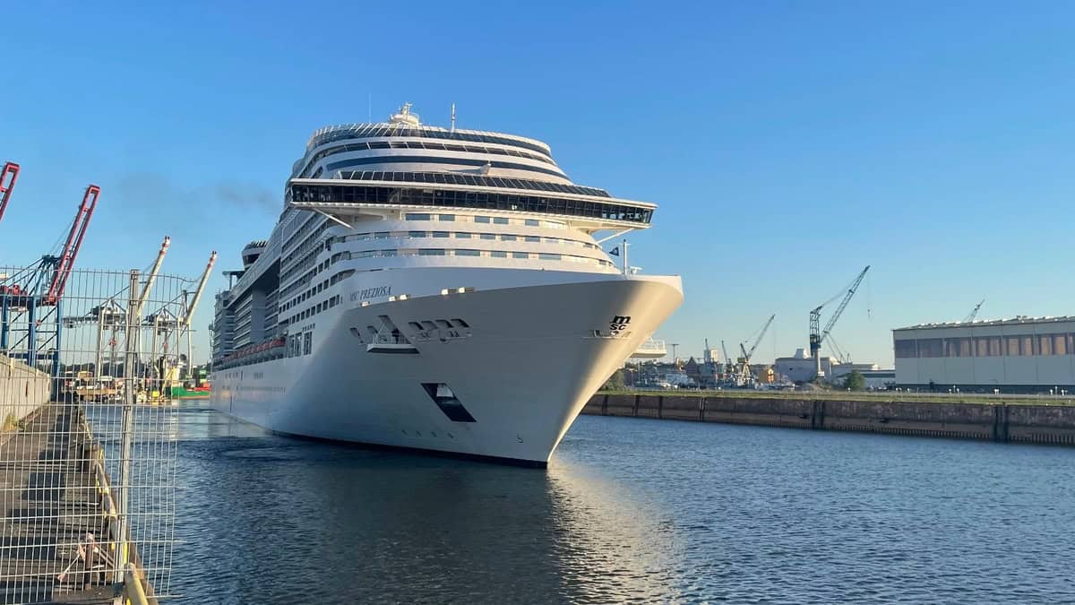 Msc preziosa cruise ship at hamburg port - travel and tour world Msc preziosa