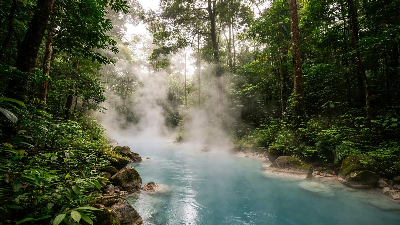 Peru-boiling-river-amazon-rainforest-shanay-timpishkajpg - travel and tour world Peru's extraordinary Boiling River surrounded by lush Amazon rainforest, rising steam and spectacular tropical scenery.
