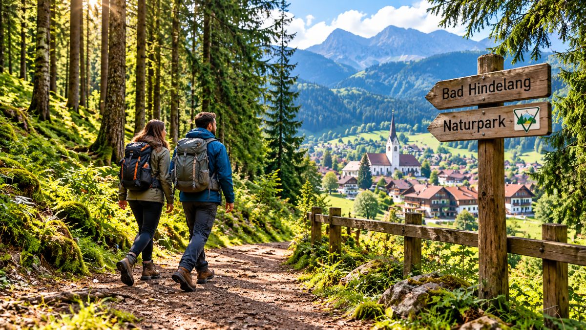 Sustainable walking trail through dense pine forest in germany showing well-maintained nature path - travel and tour world Sustainable_tourism_protects_german_nature