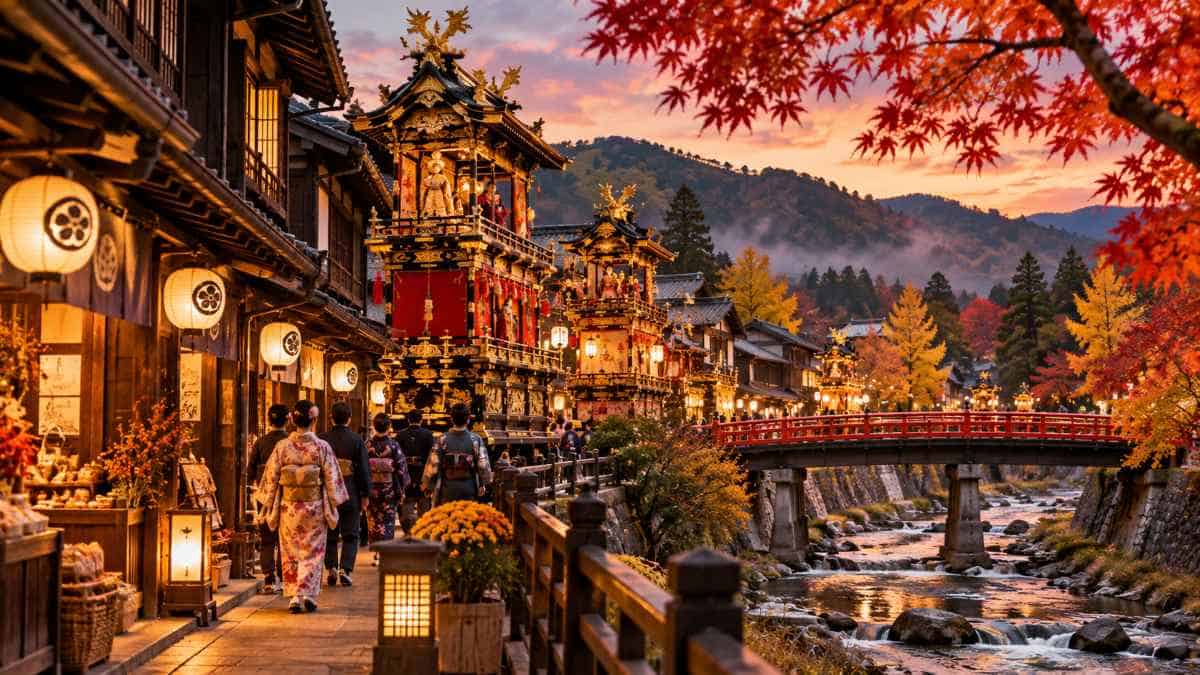 Takayama&rsquo;s historic streets welcome autumn