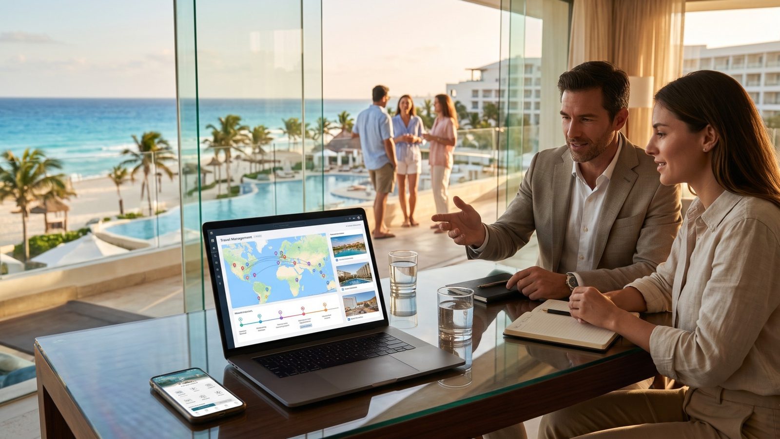 Tripio-travel-presidents-club-travel-tech-platform - travel and tour world Tripio travel-inspired digital planning for president’s club incentive trips at a luxury cancún beach resort.