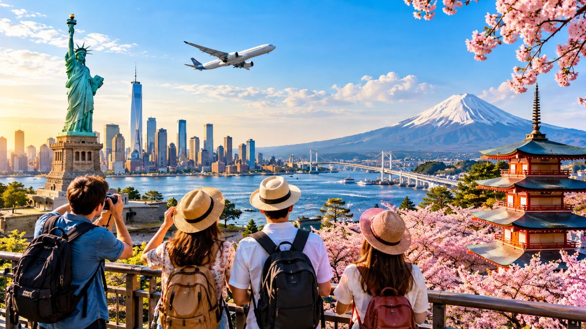 Usa japan - travel and tour world Usa_japan_global_tourism_growth_international_travel_getaways_iconic_landmarks_cherry_blossoms_and_air_travel