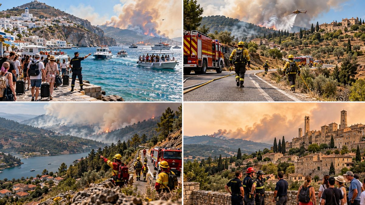 Wildfire risk - travel and tour world Wildfire preparedness and tourism protection across greece, spain, portugal and italy.